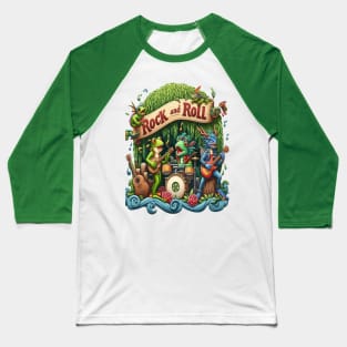 Amphibious Band Jamming in a Swamp With Guitars Baseball T-Shirt